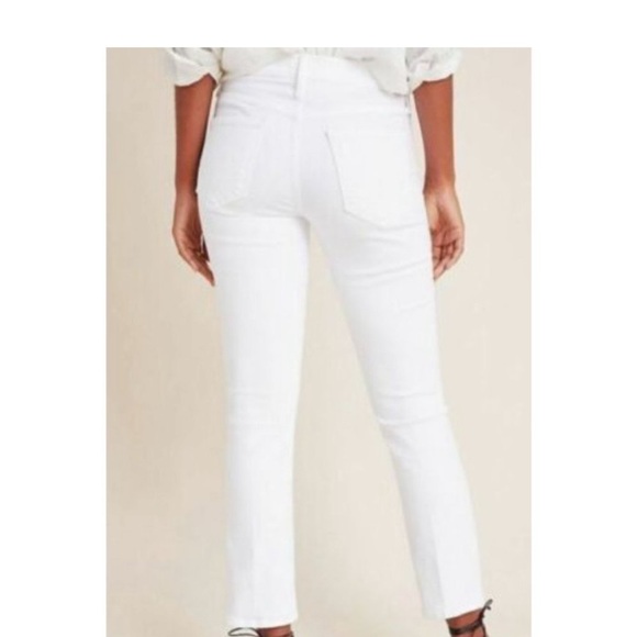 MOTHER the mid rise dazzler ankle the fairest of them all white jeans size 26 - Picture 3 of 9